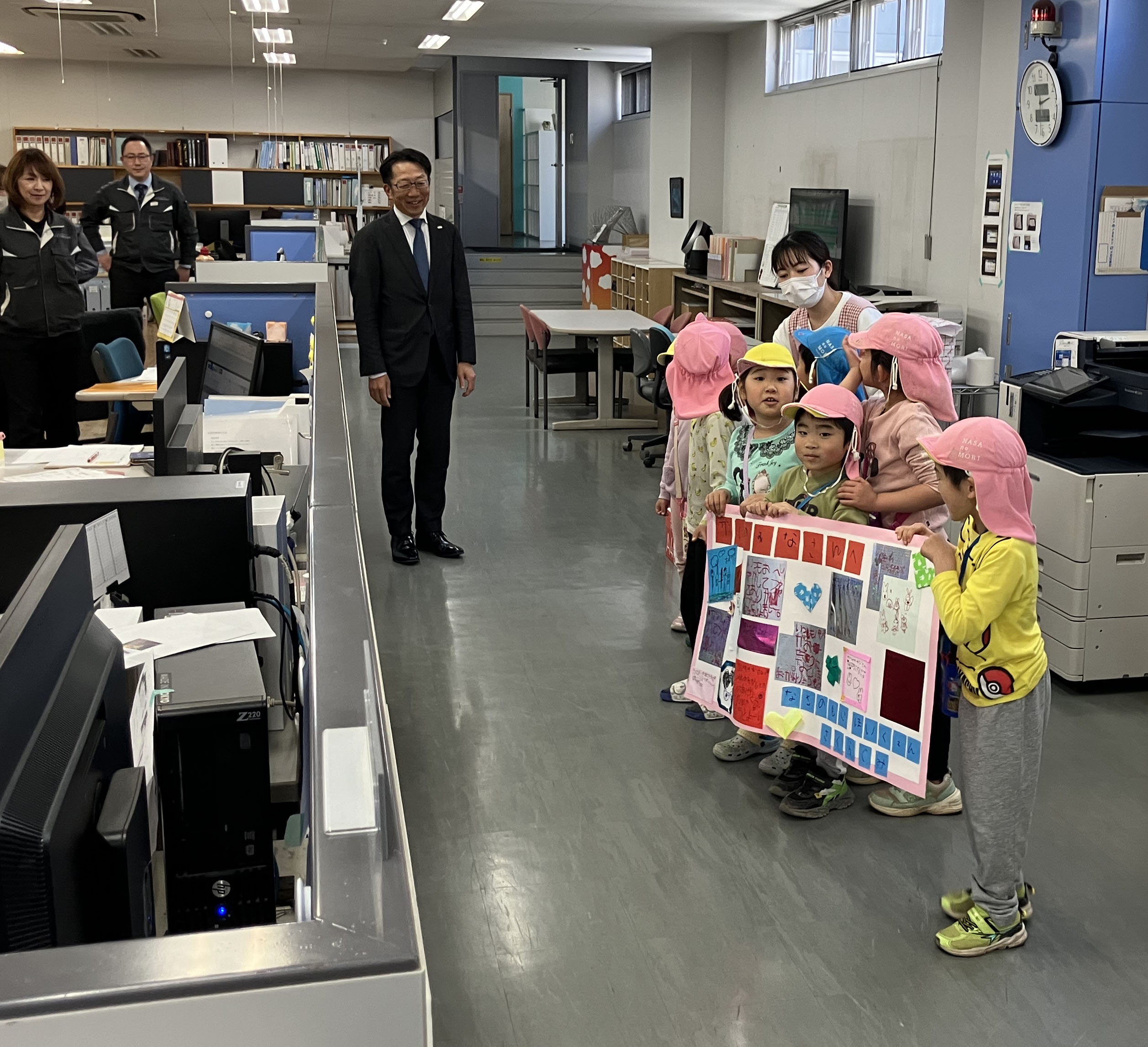 園児さんの会社訪問